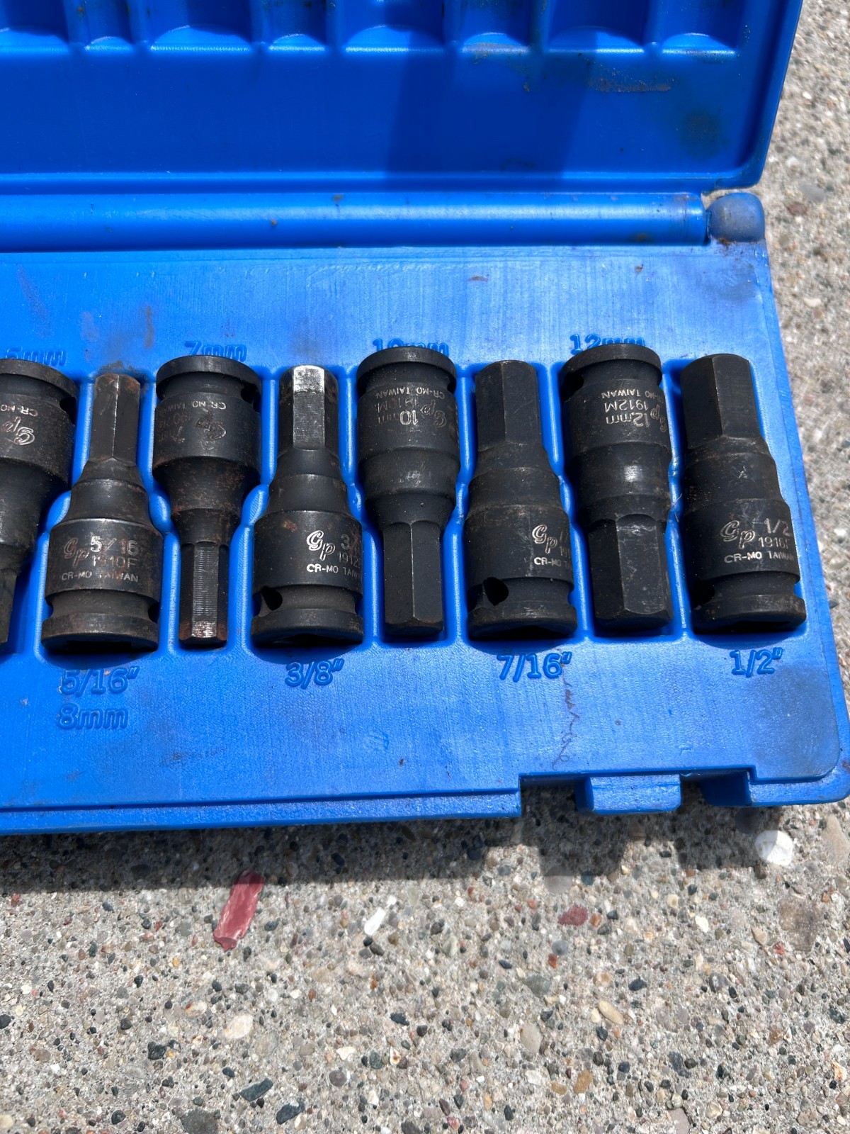 Grey Pneumatic 1298HC 3/8″ Drive 13 Pc. Combo Hex Driver SAE/Metric Set USED