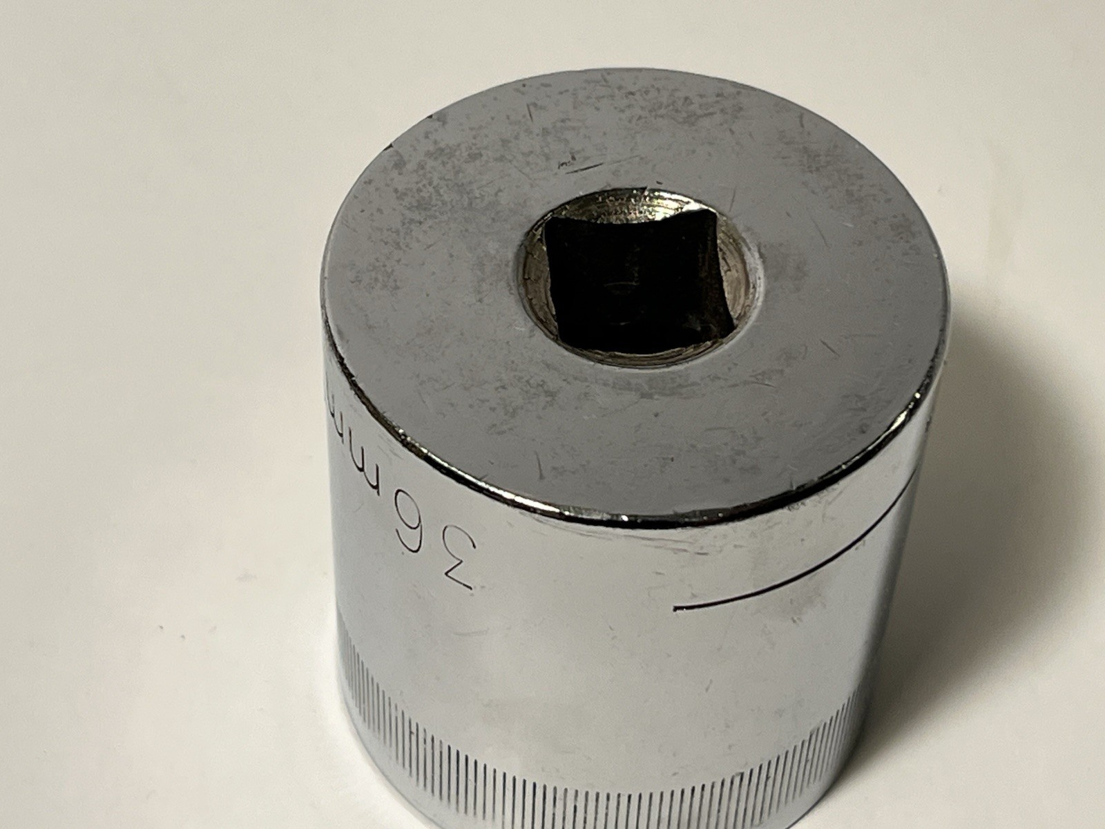 CRAFTSMAN 36mm Socket 12Pt CMMT 44248 Metric 1/2″ Drive Chrome Made in USA