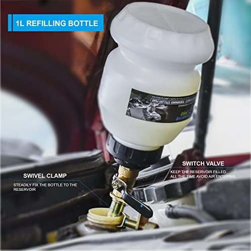 2L Vacuum Brake Bleeder – Pneumatic Brake Bleeding Kit with 16Pcs