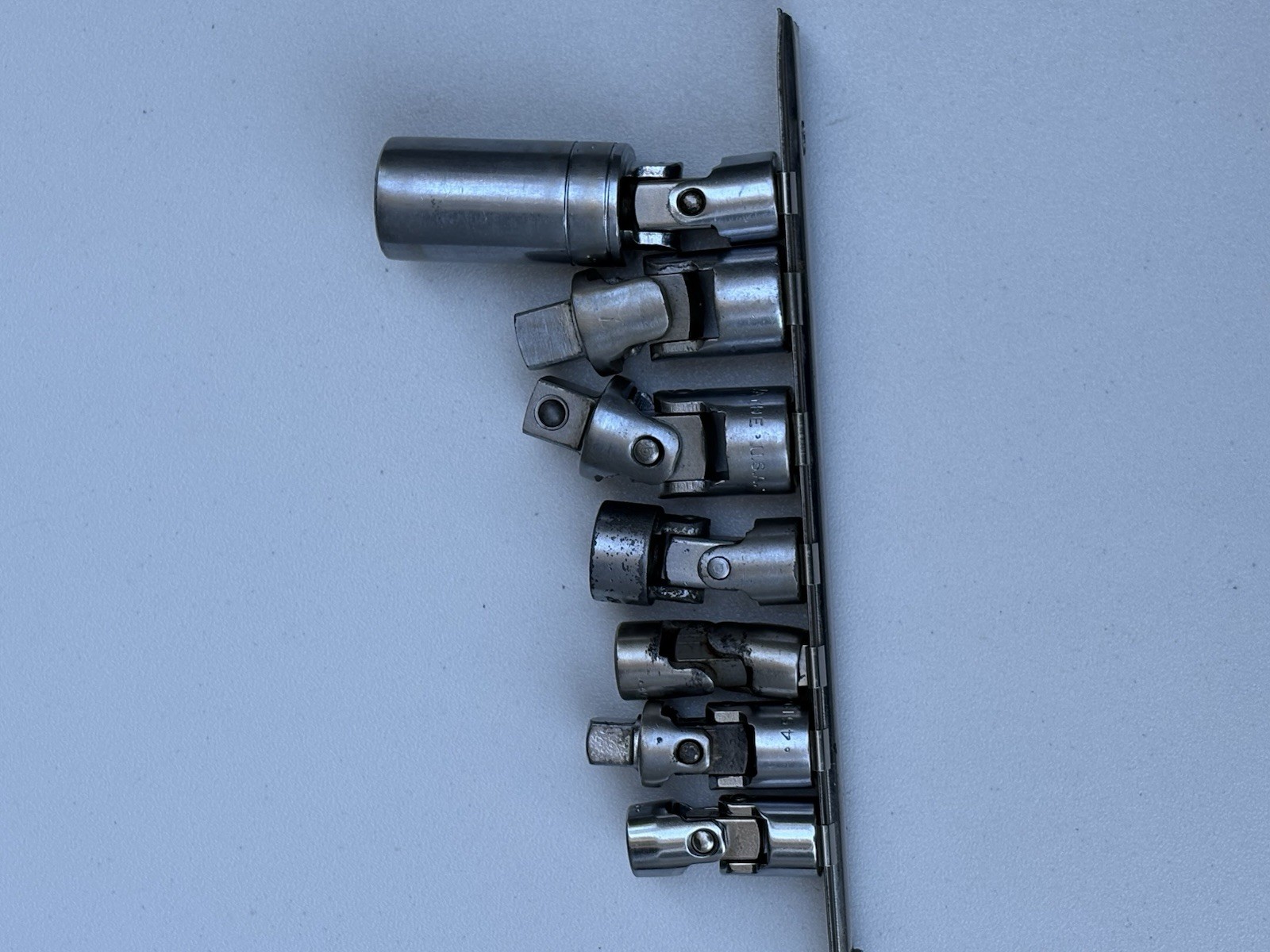Lot of 7 SK Tools (S-K) Universal Joints, Swivels & Adapters – Made in USA!