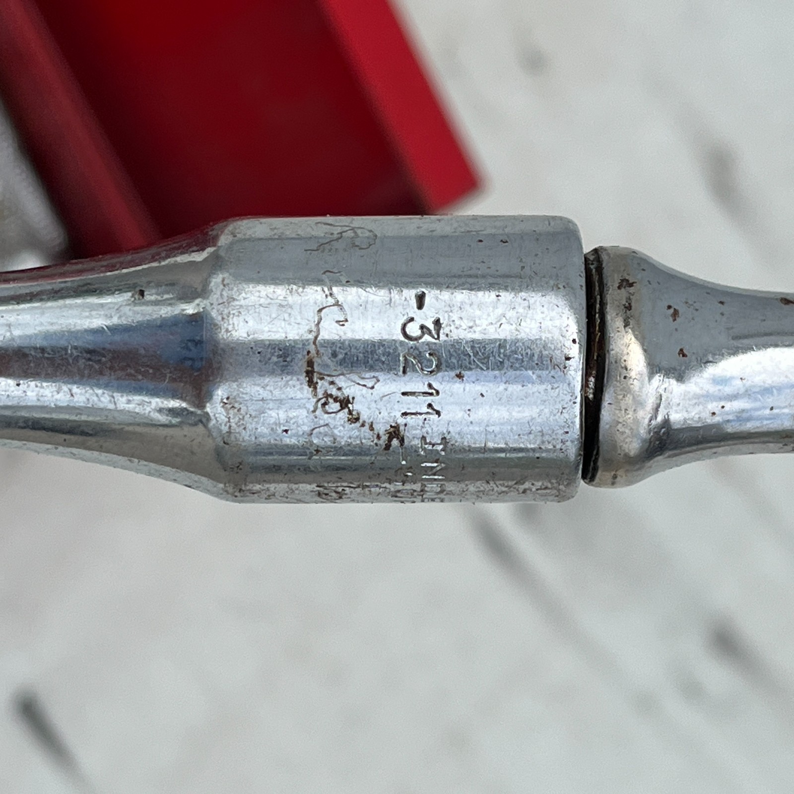 VINTAGE INDESTRO SUPER 18 Pc 1/2″ DRIVE SOCKET RATCHET SET + BOX – 7/16″- 1-1/8″