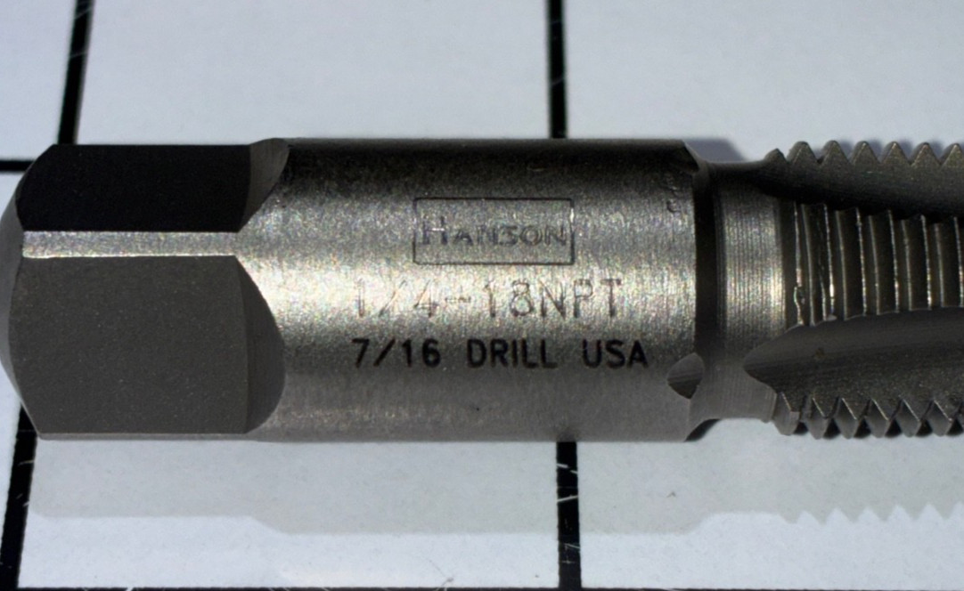 Irwin Hanson 1903 Tap 1/4 -18 NPT Taper