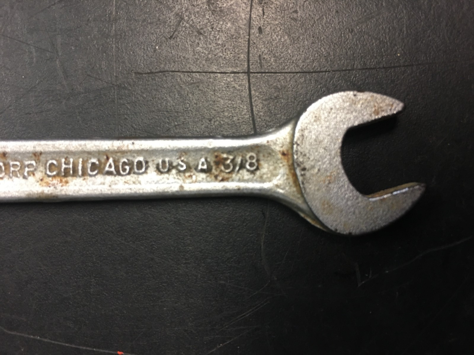 Penens Corp Chicago USA 7/16″ x 3/8″ Double Open End Wrench, USA, VINTAGE