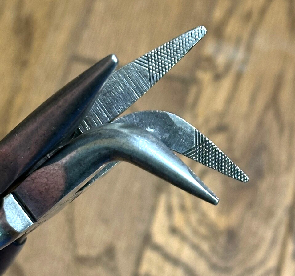 Craftsman Tools BLUE Pliers Bent Curved Needle Nose Side Wire Cutter Set Lot