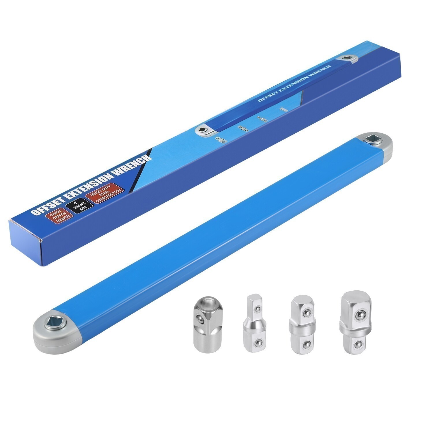 5 in1 Offset Extension Wrench Set Ratchet Spanner Wrench Extender with Unjjzhmmh