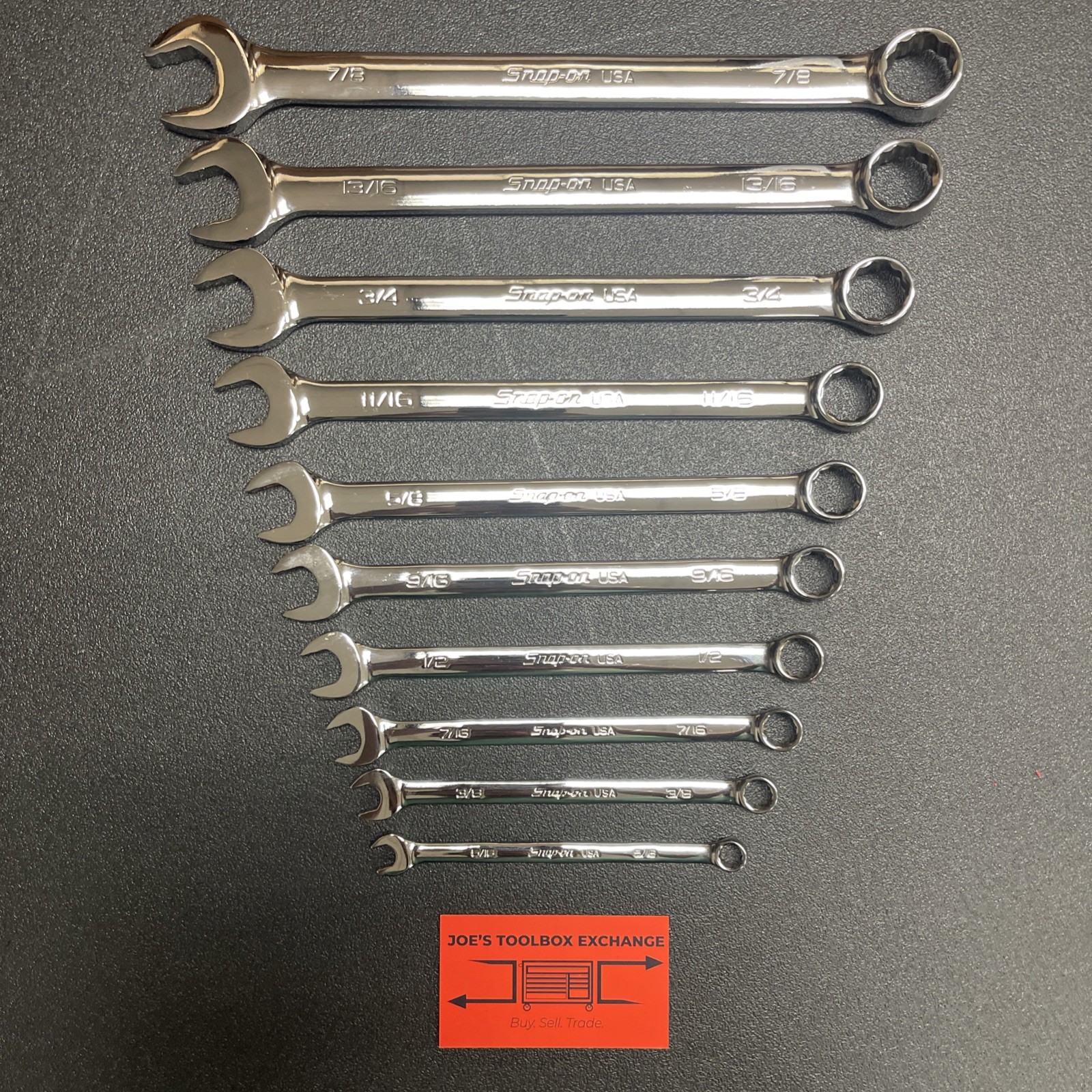 Snap-on Tools USA NEW 10pc 12 Point Flank Drive PLUS Combo Wrench Set SOEX710