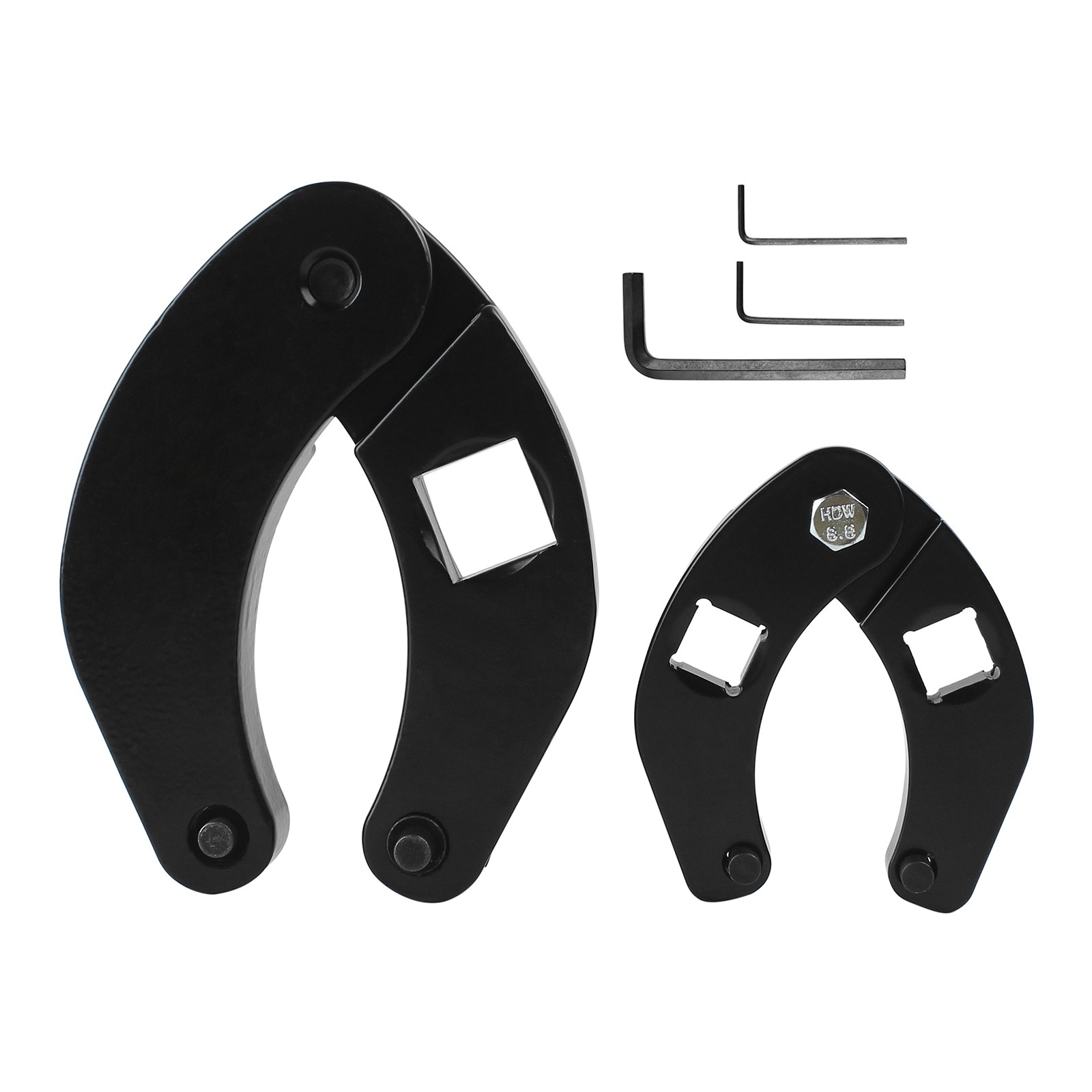 Black Adjustable 1266 Gland Nut Wrench 7463 Spanner Tool for Hydraulic Cylinders
