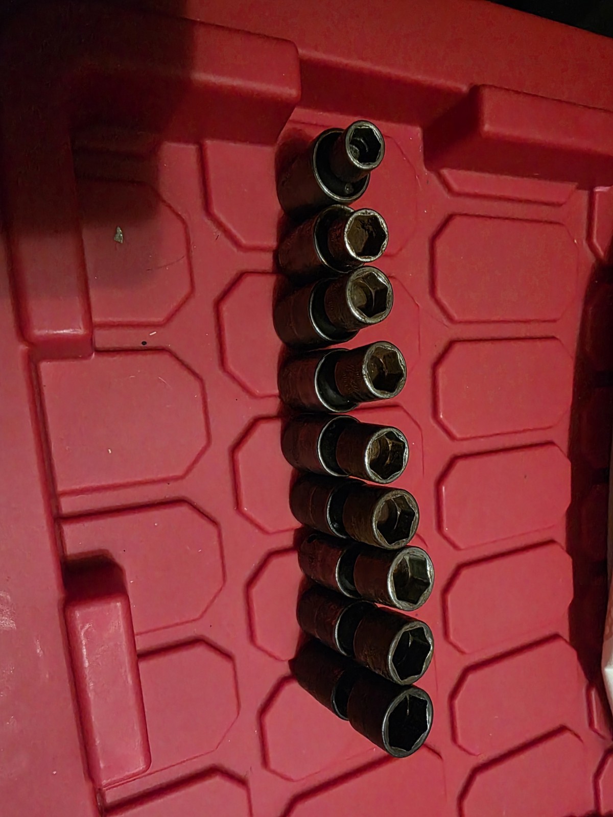 9 Snap On 3/8 Metric Impact Swivel Sockets 10mm 12mm- 19mm