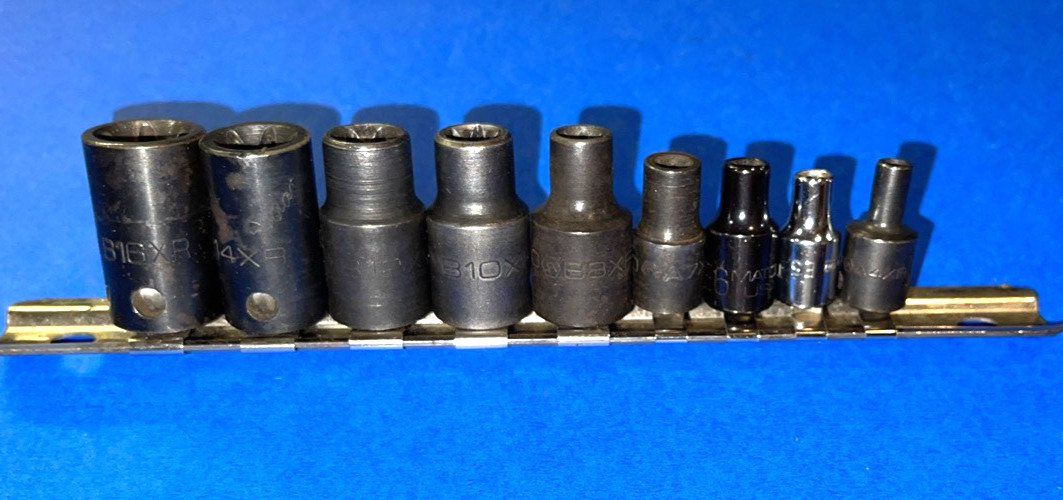 MATCO TOOLS 9 PIECE MULTI DRIVE INSIDE TORX SOCKET DRIVER SET E4-E16