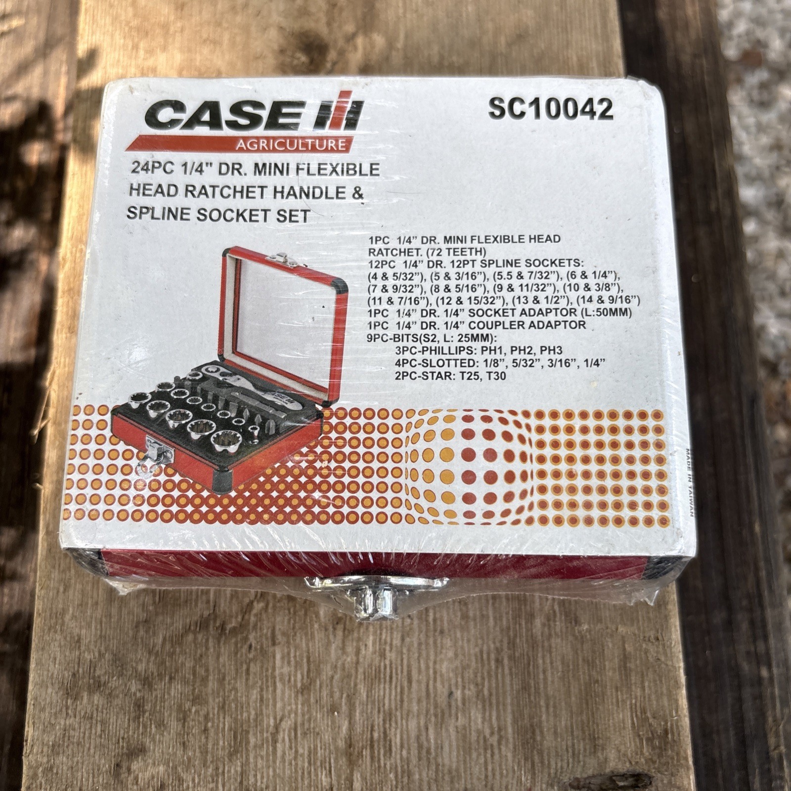 CASE IH 24 PIECE SOCKET SET 1/4 DRIVE