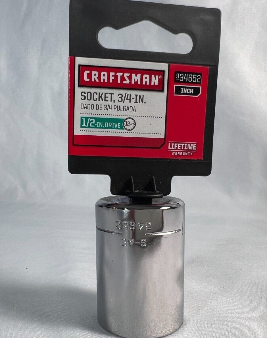NEW Craftsman Socket 3/8 & 1/2″ Drives 6 &12 pt Choose Size Metric / SAE