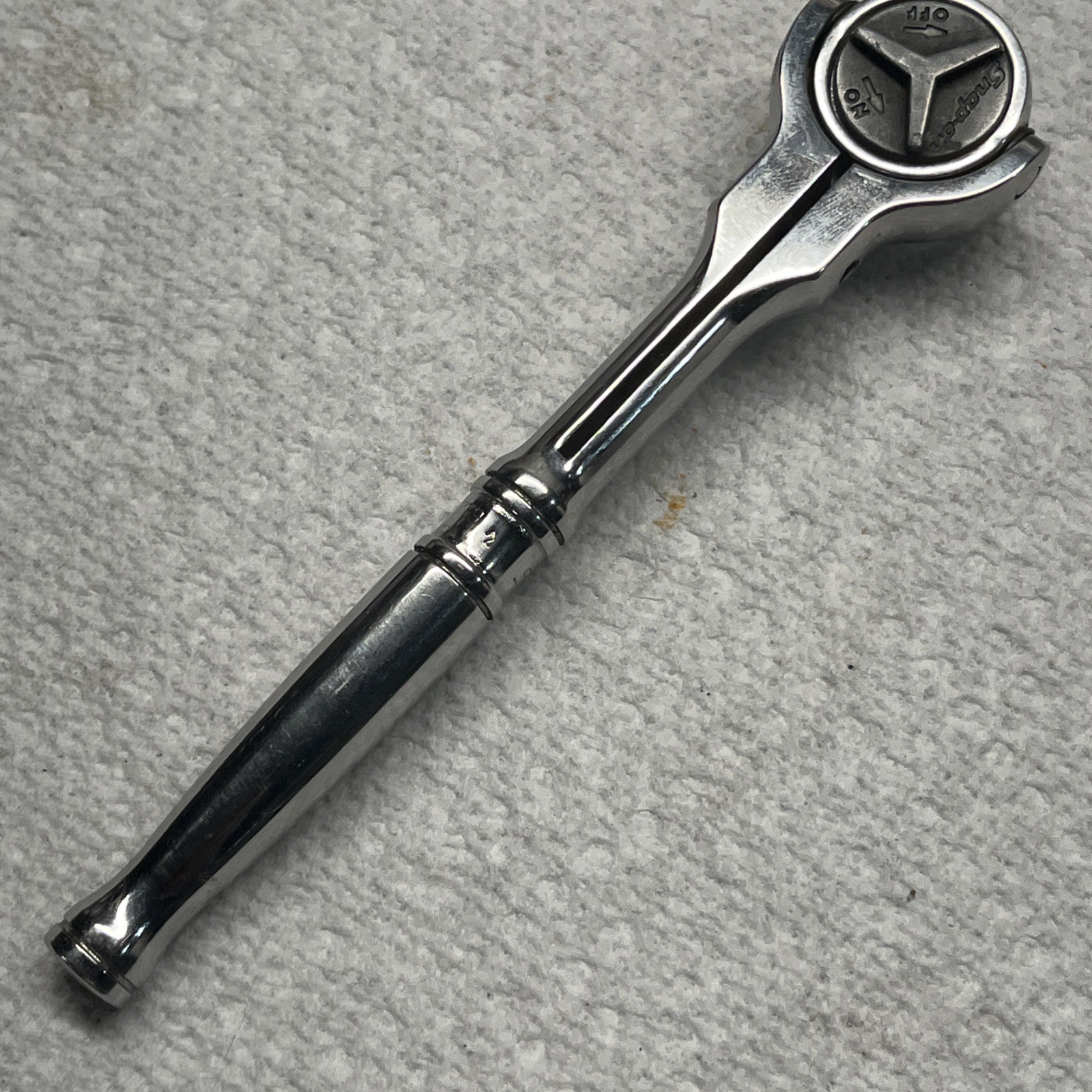 Vintage Snap-On Tools TM738 1/4″ Drive Swivel Flex Roto Head Ratchet Excellent