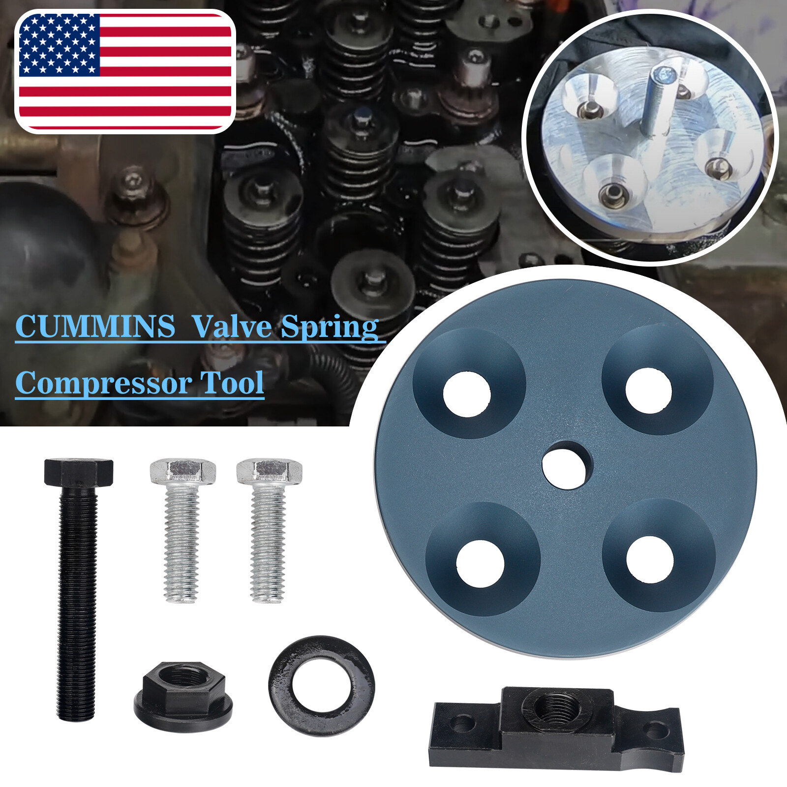 For 1998.5-2019 Dodge Ram Cummins 24V 5.9L 6.7L Valve Spring Compressor Tool