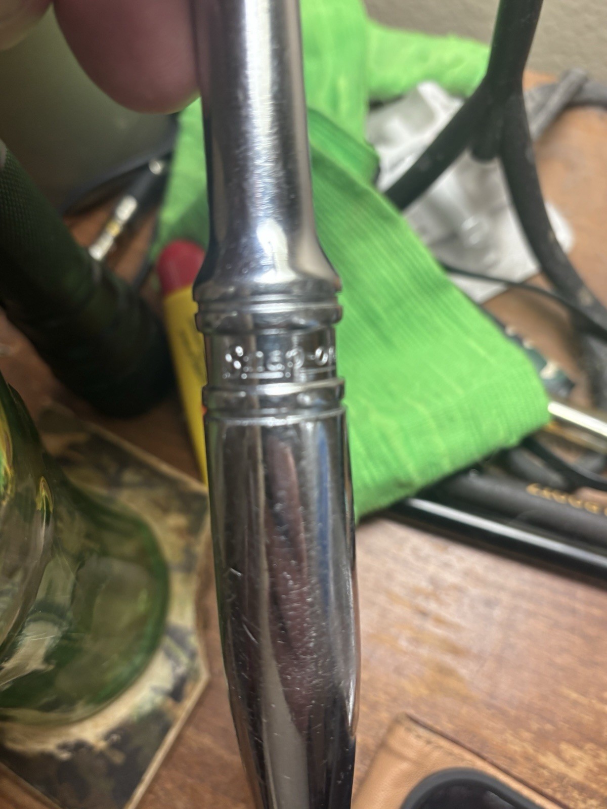 1/2 Drive SNAP ON polished Ratchet, Used But No Engraving Or Abuse