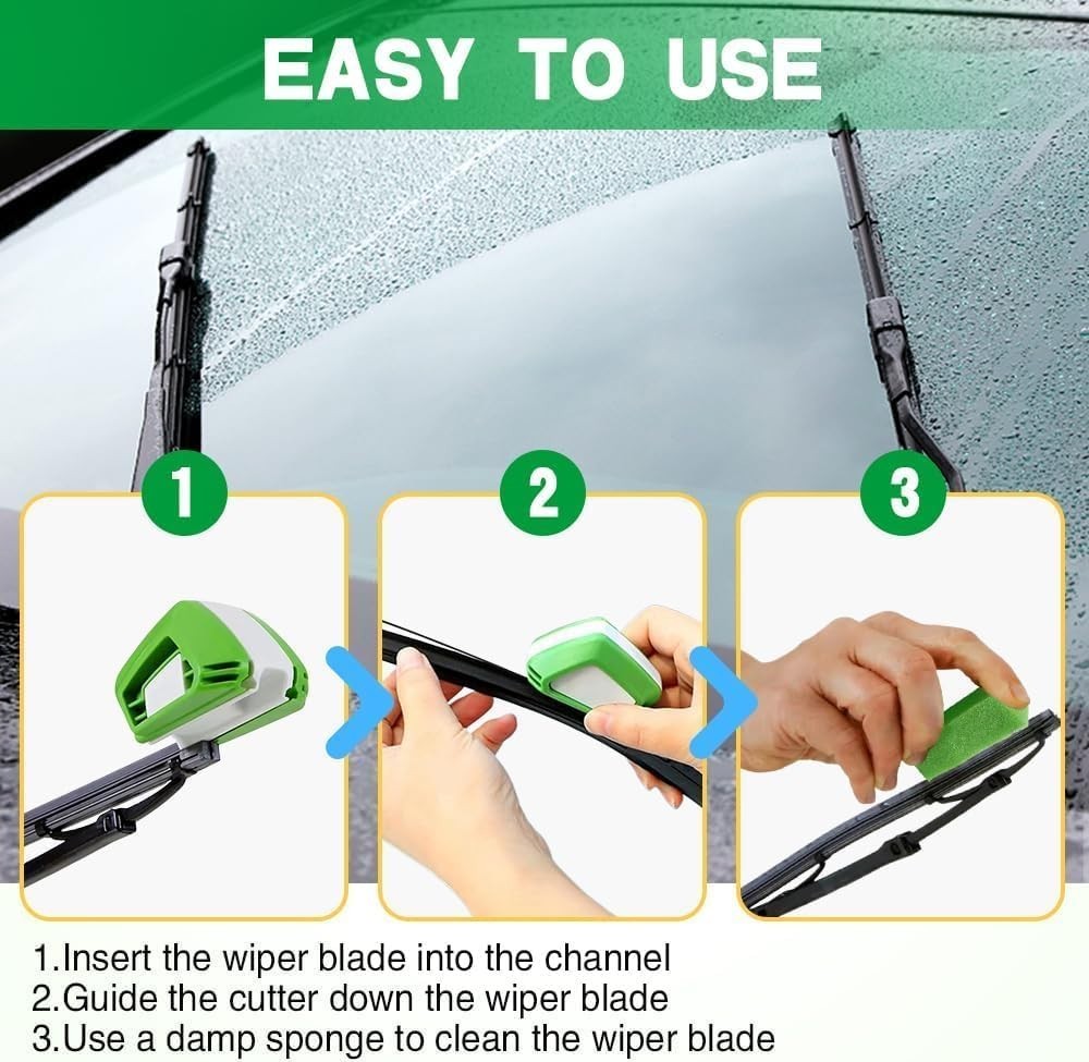 Universal Vehicle Wiper Restorer – Handy 4-Inch Regroover for Emergency Repairs