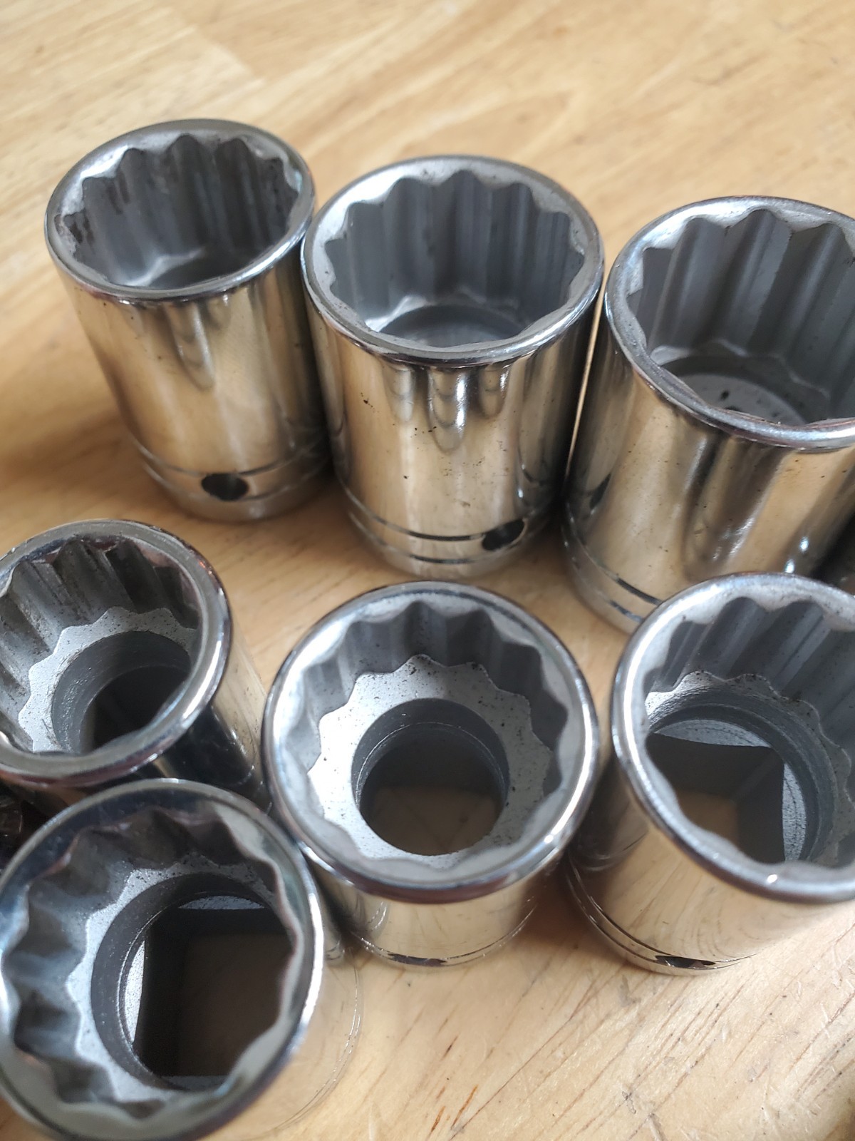 PROTO Socket Set 1/2″ Drive 12 Pt SAE Ratchet