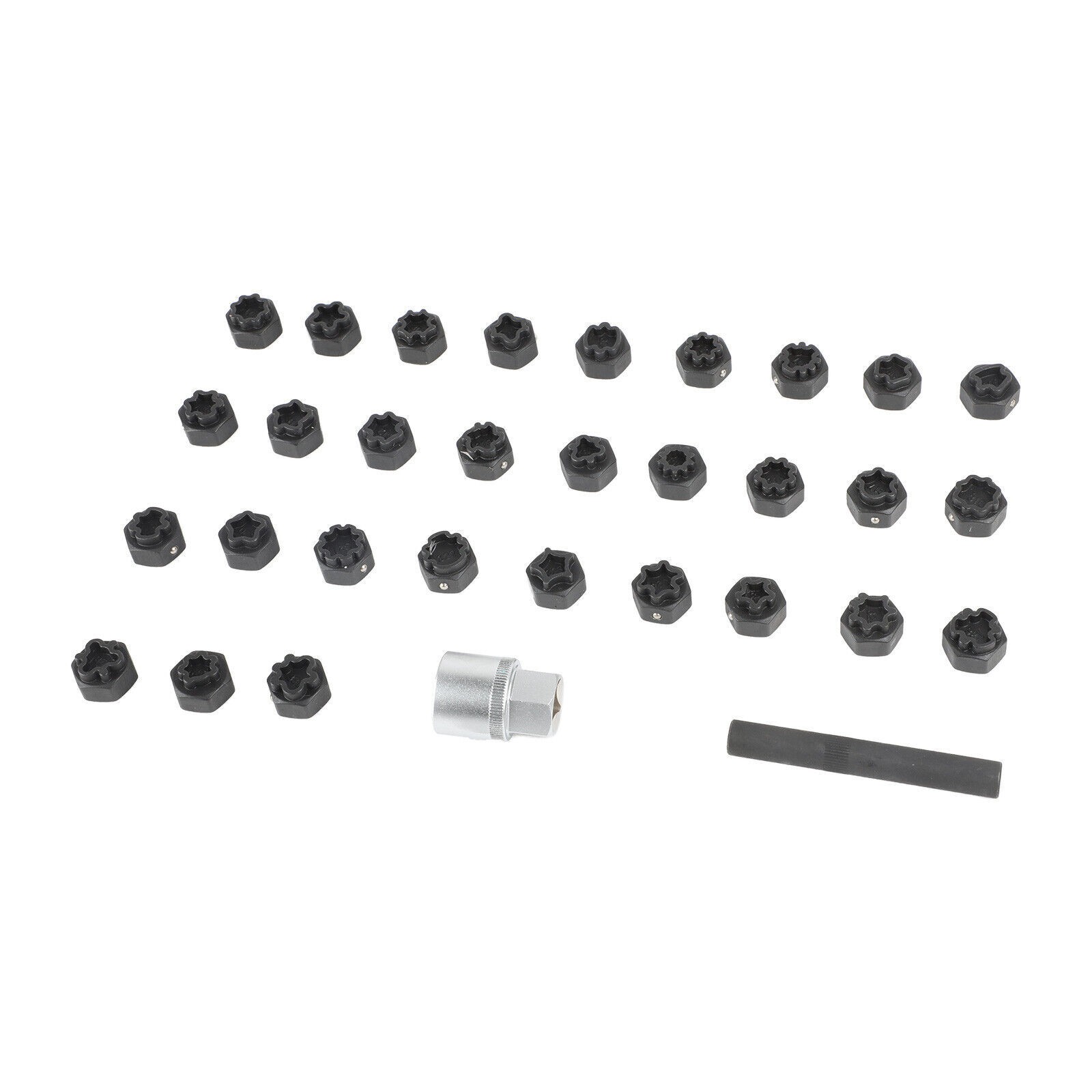 32pc Wheel Lock Lug Nut Master Key Set Removal Socket Tool Kit for Mercedes Benz