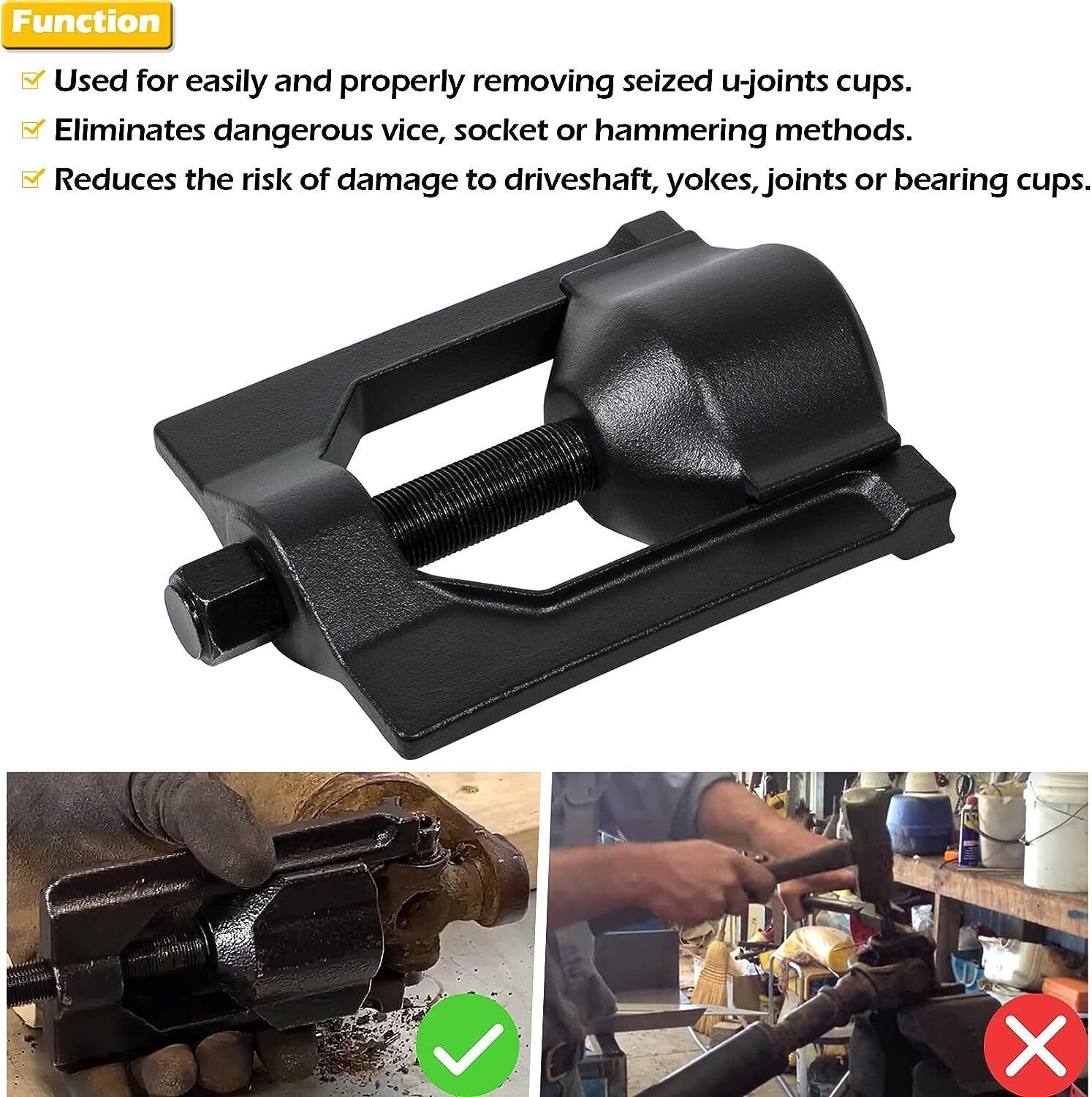 10102 Heavy-Duty Universal Joint Puller Class & 5192 Bearing Cup Installer Tool