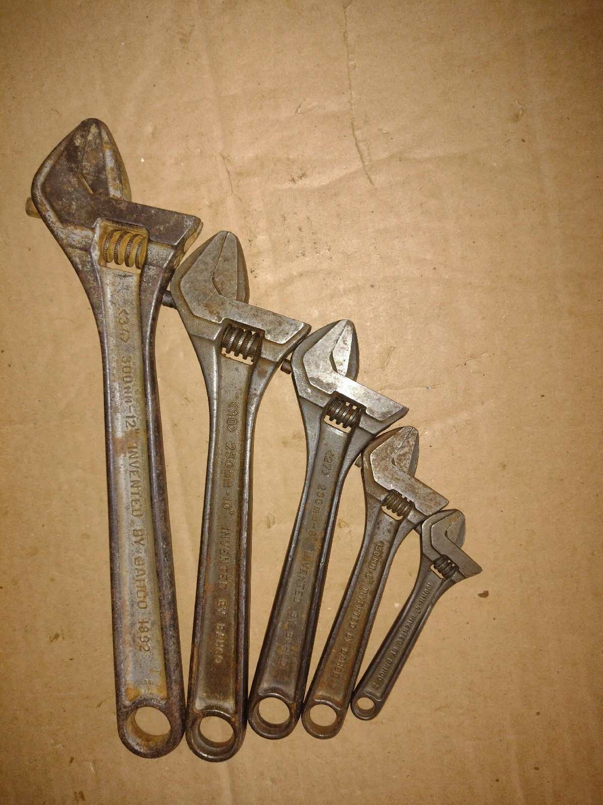 BAHCO ergo ADJUSTABLE WRENCHES-SIZES;12″ &10″ & 8″ & 6″ & 4″ MADE IN SWEDEN