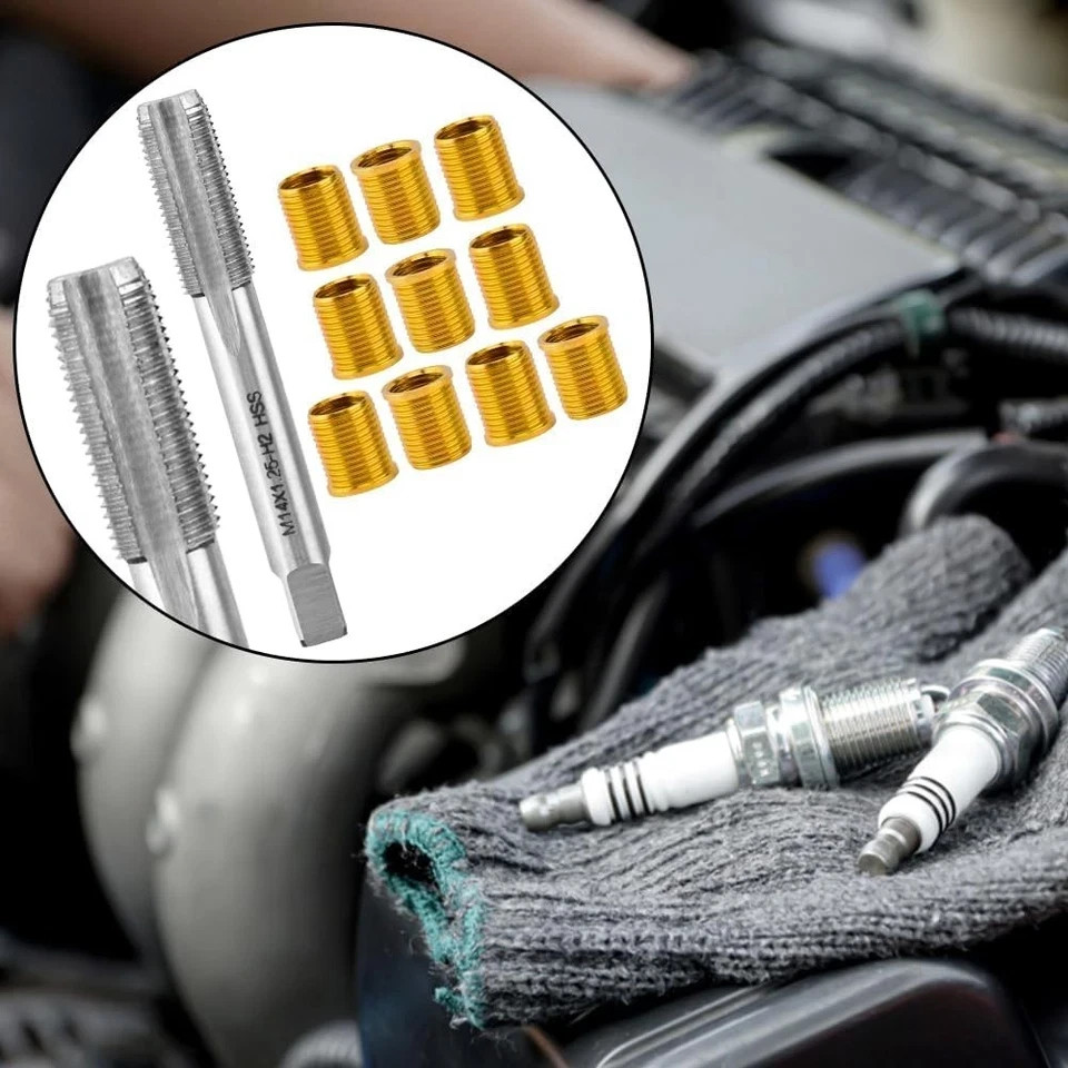 12Mm X 1.25 Helicoil Kit, m12x1.25 Spark Plug Thread Repair kit 12 Insert m…