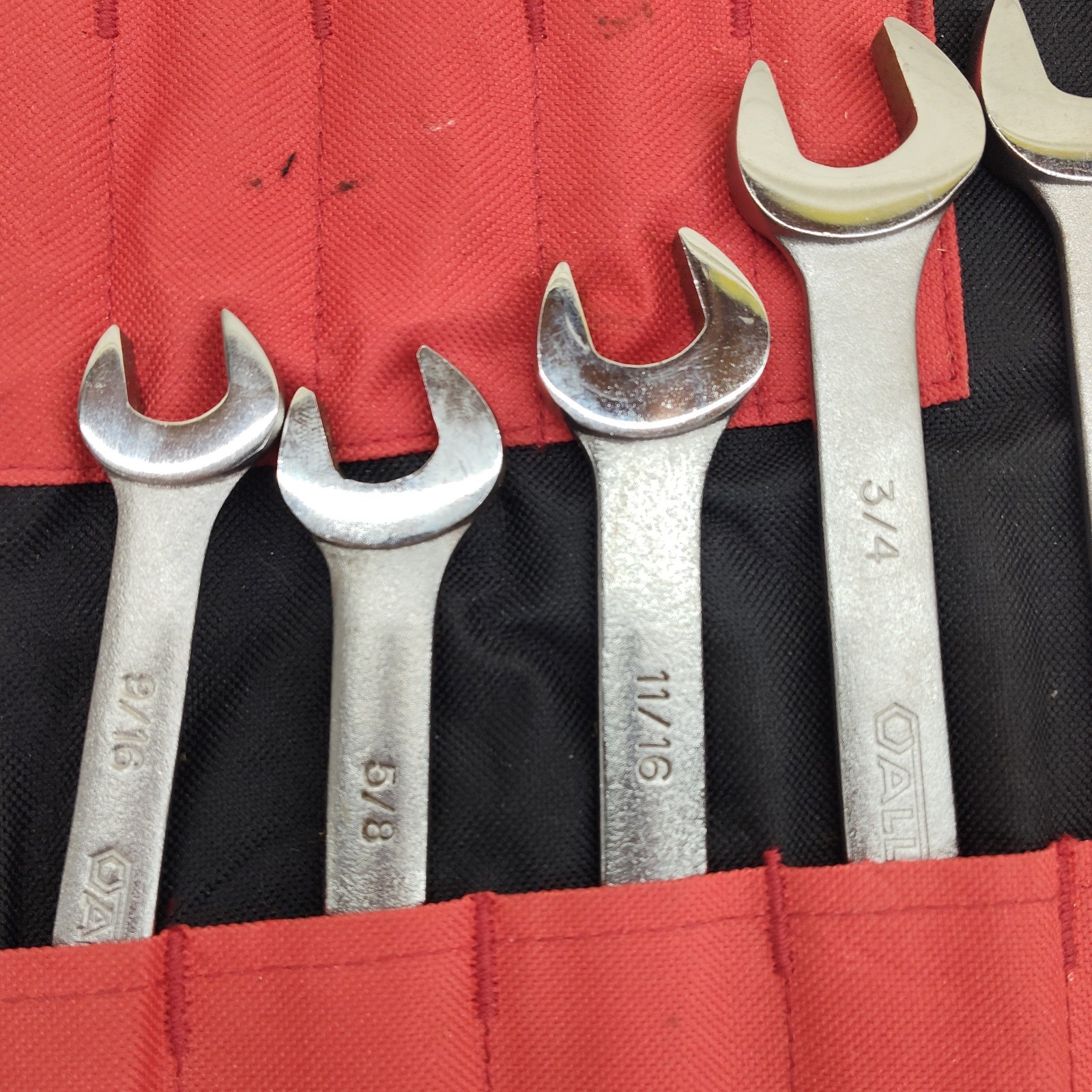 Allen Tools USA 12pc SAE Combination Wrench Set 1/4»- 1” in Craftsman Tool Roll