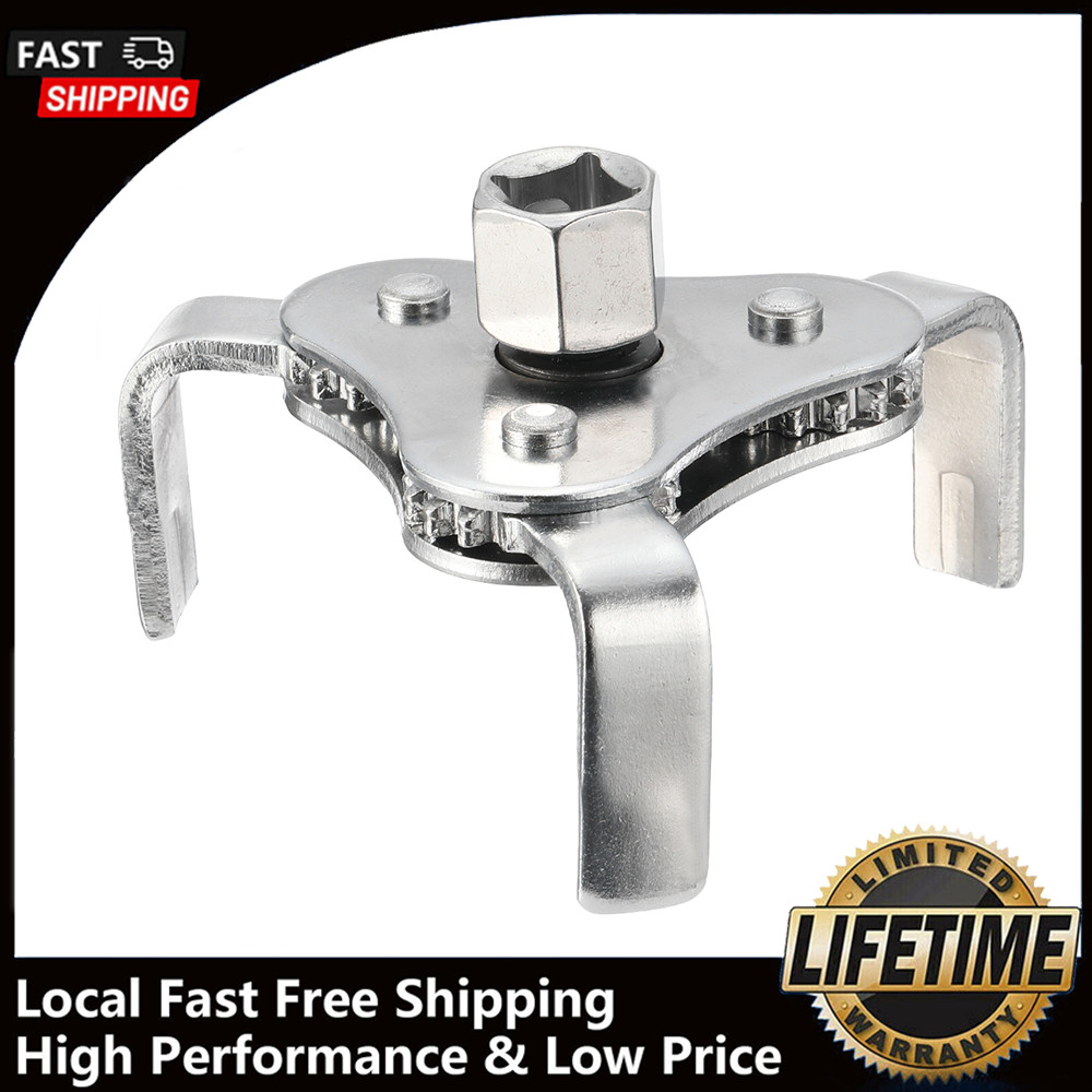 Universal 2 Way,3 Jaw Oil Filter Wrench Removal Tool Fully Adjustable Heavy Duty
