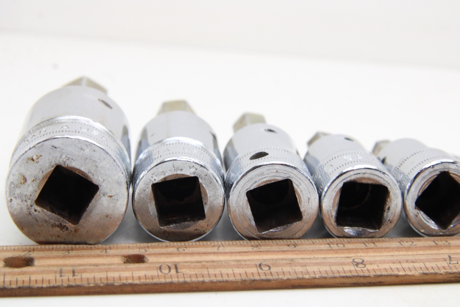 Snap-on SAM 6 8 10 12 17 mm 6 Piece 1/2″ Drive Metric Allen Hex Socket Set USA