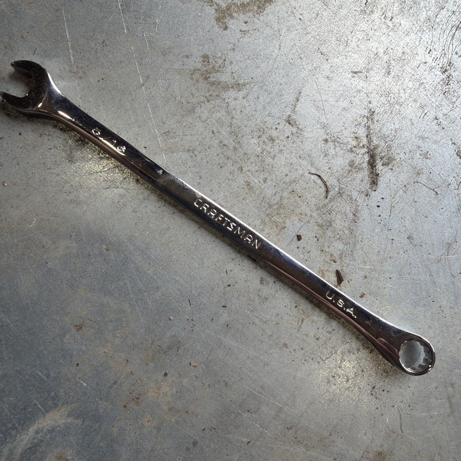 Craftsman Professional 5/16″ Combination Wrench 12pt Full Polish 44922 USA