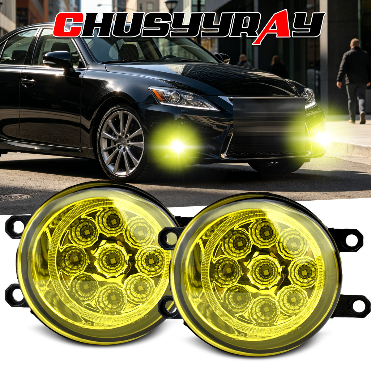 2X Front LED Fog Lights Driving Lamp For LEXUS IS250 2011-2015