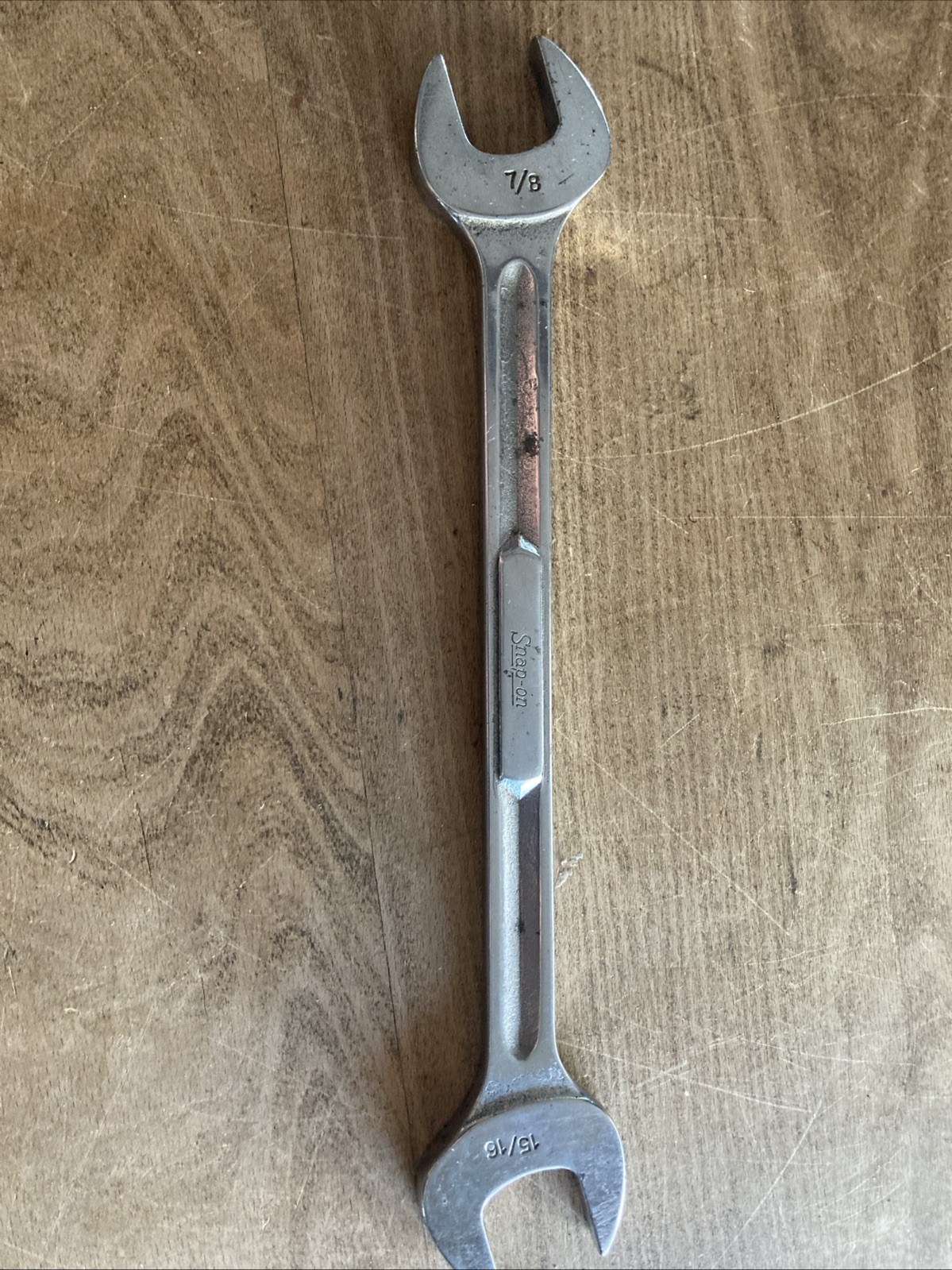 Snap-on VS2830 Open End Wrench 7/8″ x 15/16″ SAE 4-Way Angle Head USA Vintage