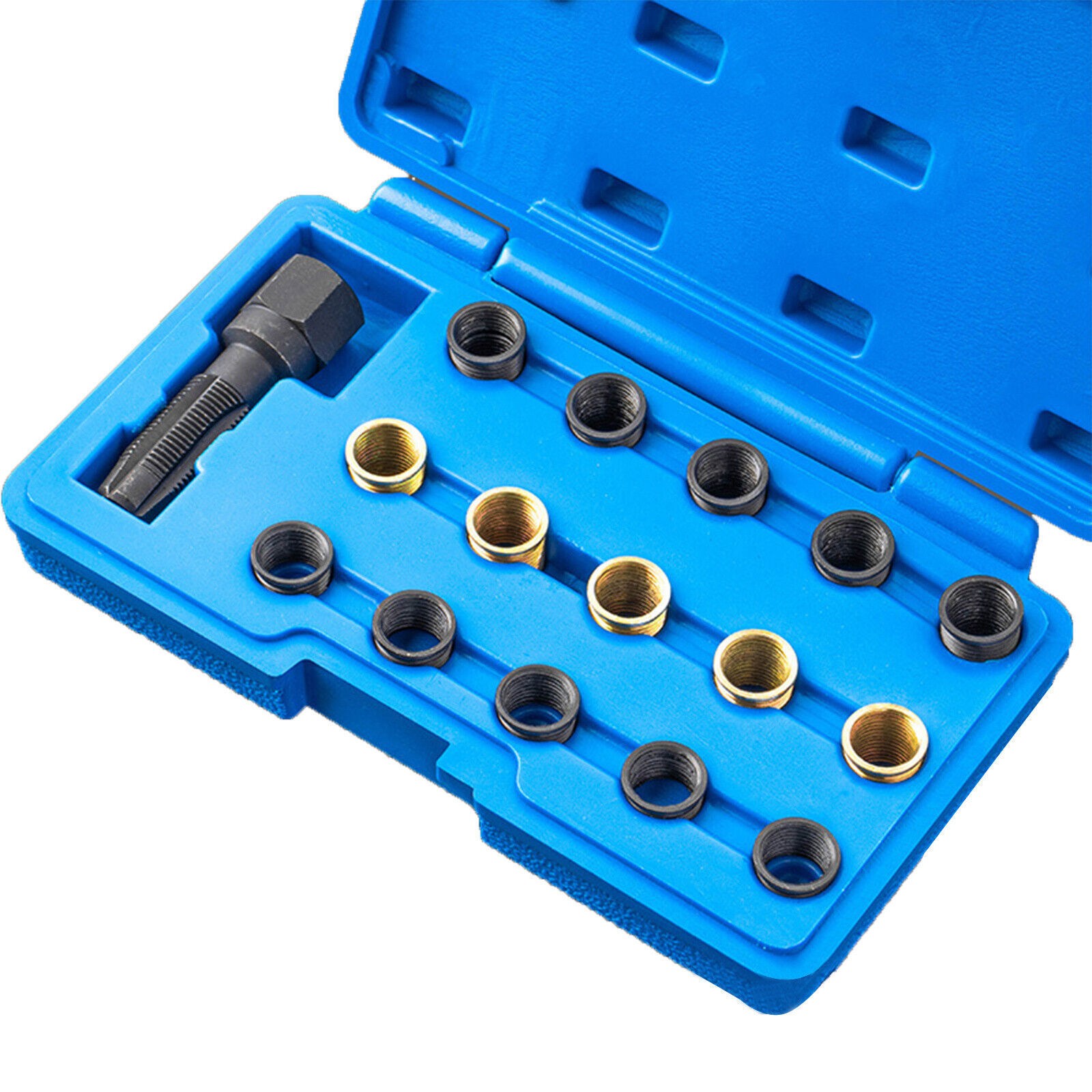 M14 x 1.25 mm Spark Plug Rethread Repair Tap Tool Thread Reamer Inserts Kit SeOS