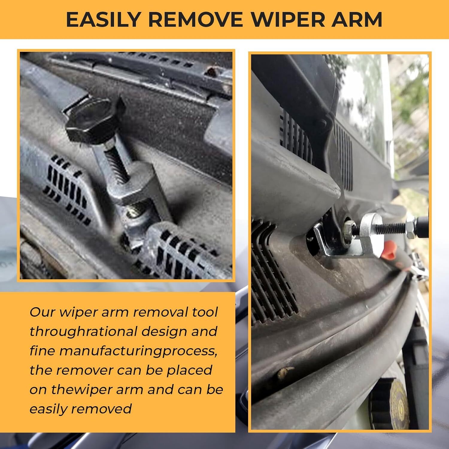 Silver Car Windscreen Wiper Arm Removal Tool, Universal Automotive Accessories