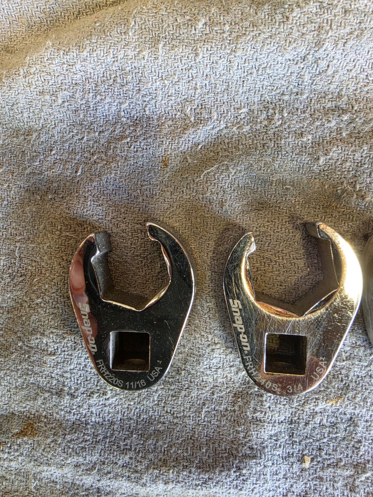 Snap-on 7pc 3/8″ Drive SAE 6-Point Flank Drive Flare Nut Crowfoot Set 3/8″-3/4