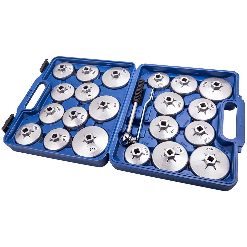 1/2″ Drive Oil Filter Socket Cup Cap w/ Adjustable Wrench Removal Tool Kit