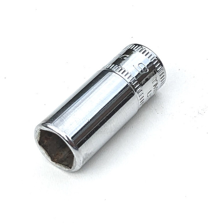 [X110] Snap-on 9mm x 1/4″ dr. drive 6 pt semi deep long socket tool TMMS9