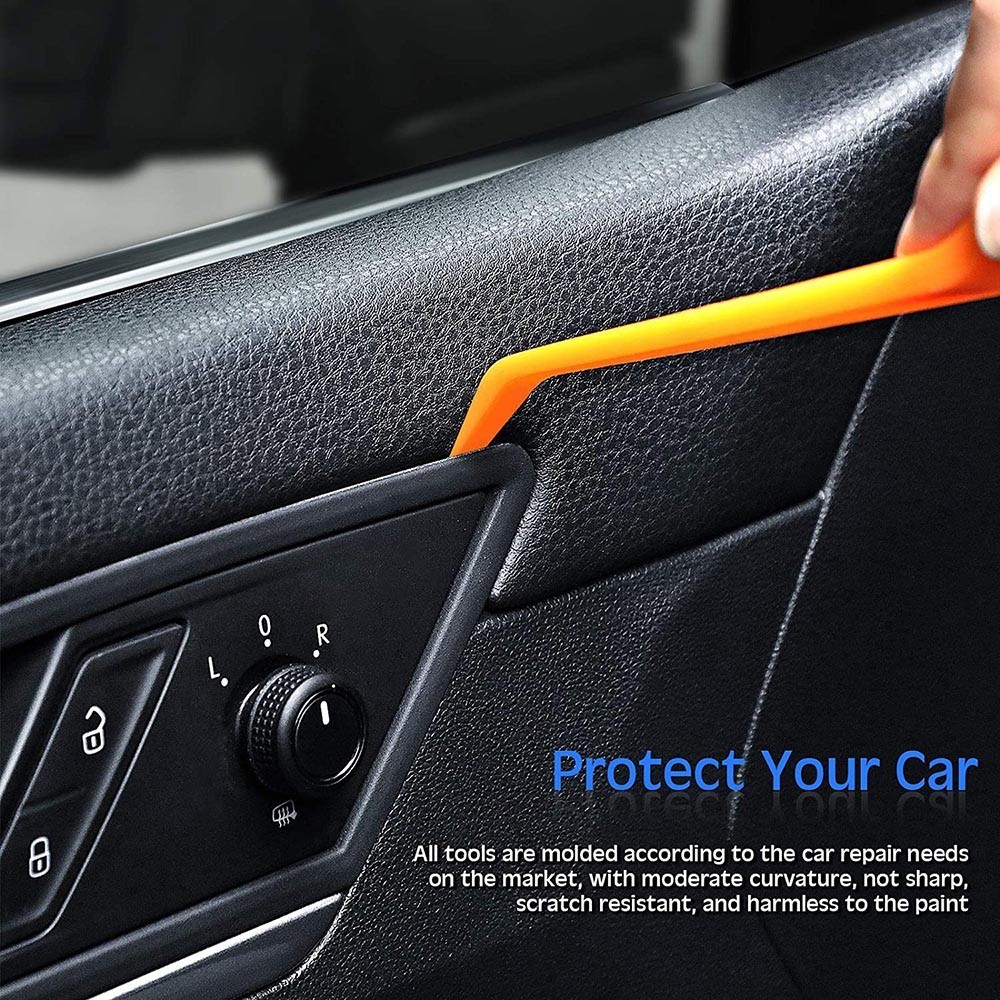 Auto Trim Removal Tool Set Door Panel Clip Pry Crowbar Radio Installer Tool