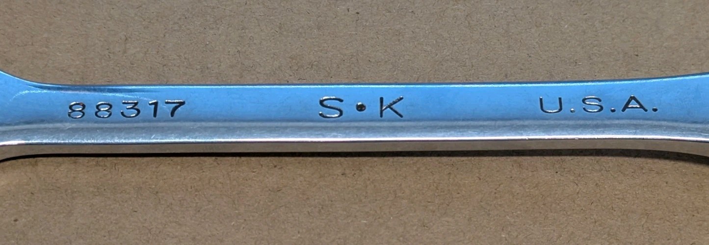 S-K Tools 88317 17mm 12-Point Metric Combination Wrench SuperKrome USA