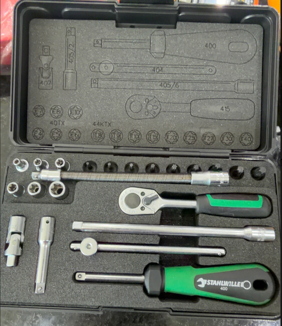STAHLWILLE 1/4″ Drive E-Torx Socket Set Metric German Tool Kit in Case Complete