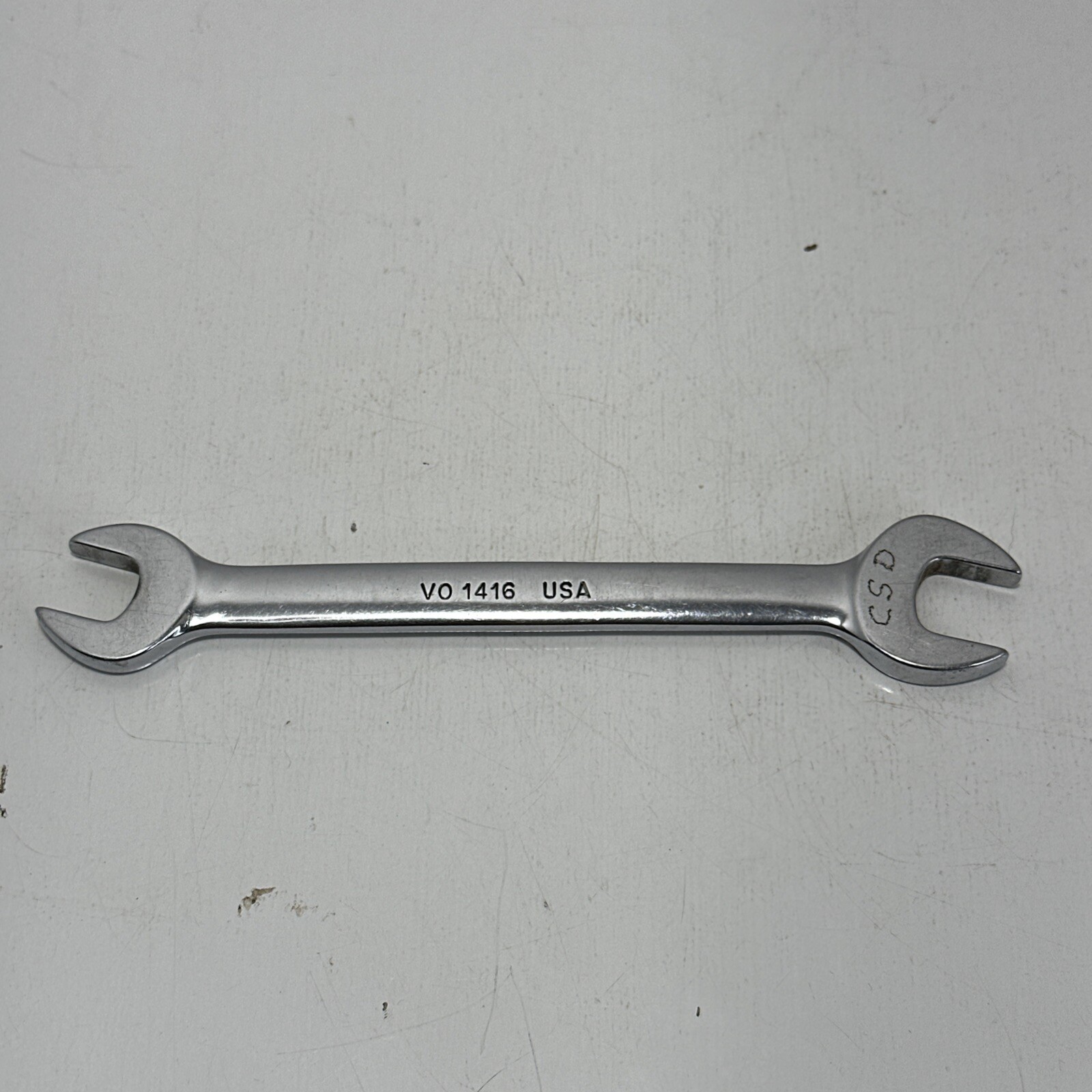 Snap On VO1416 Double Open Ended Wrench 1/2″ x 7/16″ USA Underlined logo