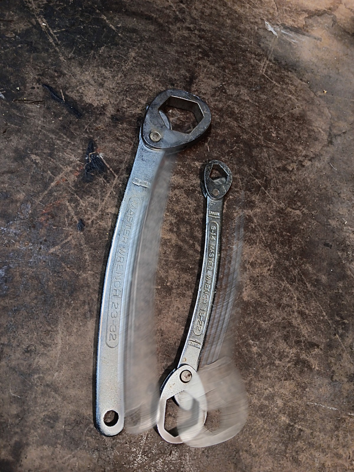 Set Of 2 Master Wrench Multi Wrenches 9-14 15-23 25-35 Heavy Duty Solid