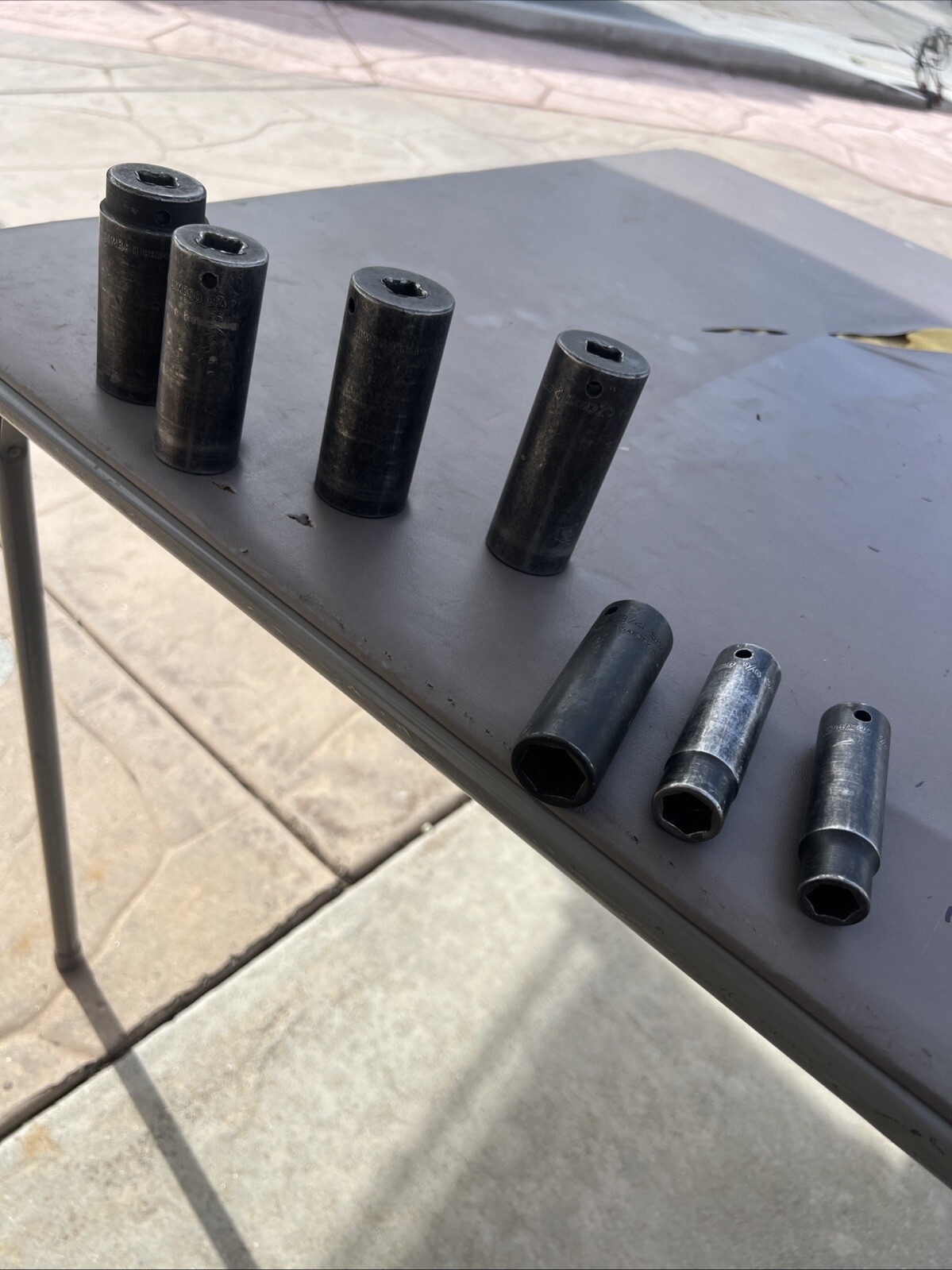 SNAP ON 1/2″ Drive Deep Impact Socket LOT Set 7pc SIM380-SIM160 model