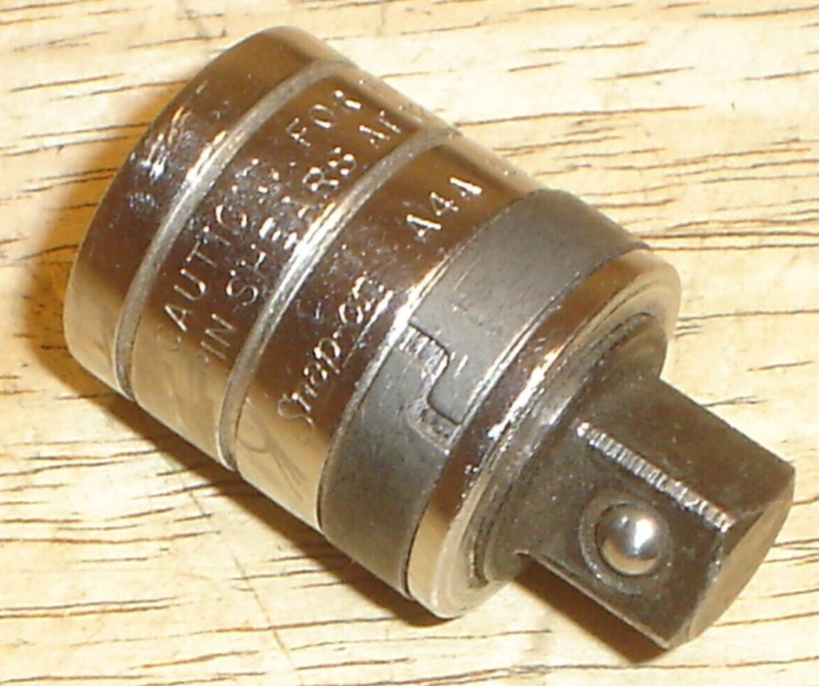 Snap-on Tools USA A4A 1/2″ Female to 3/8″ Male Adapter w/Pin Shear (Owner Marks)