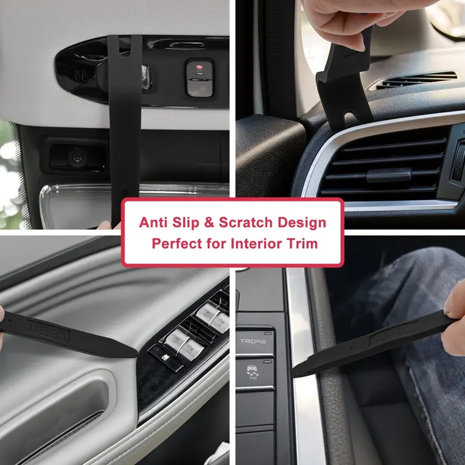 5pcs Car Trim Removal Tool Kit Interior Door Panel Clip Fastener Removal Set