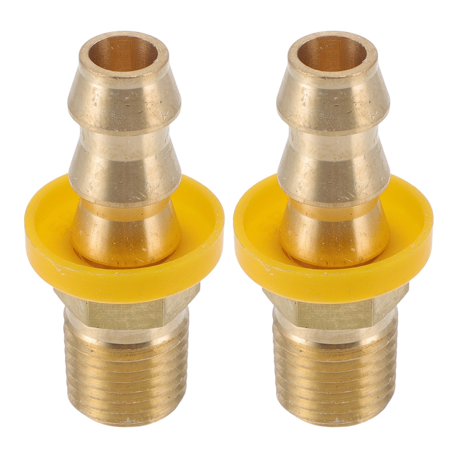 Brass Beard Fittings 15/32″ 1/4″NPT Male 2pcs Gold