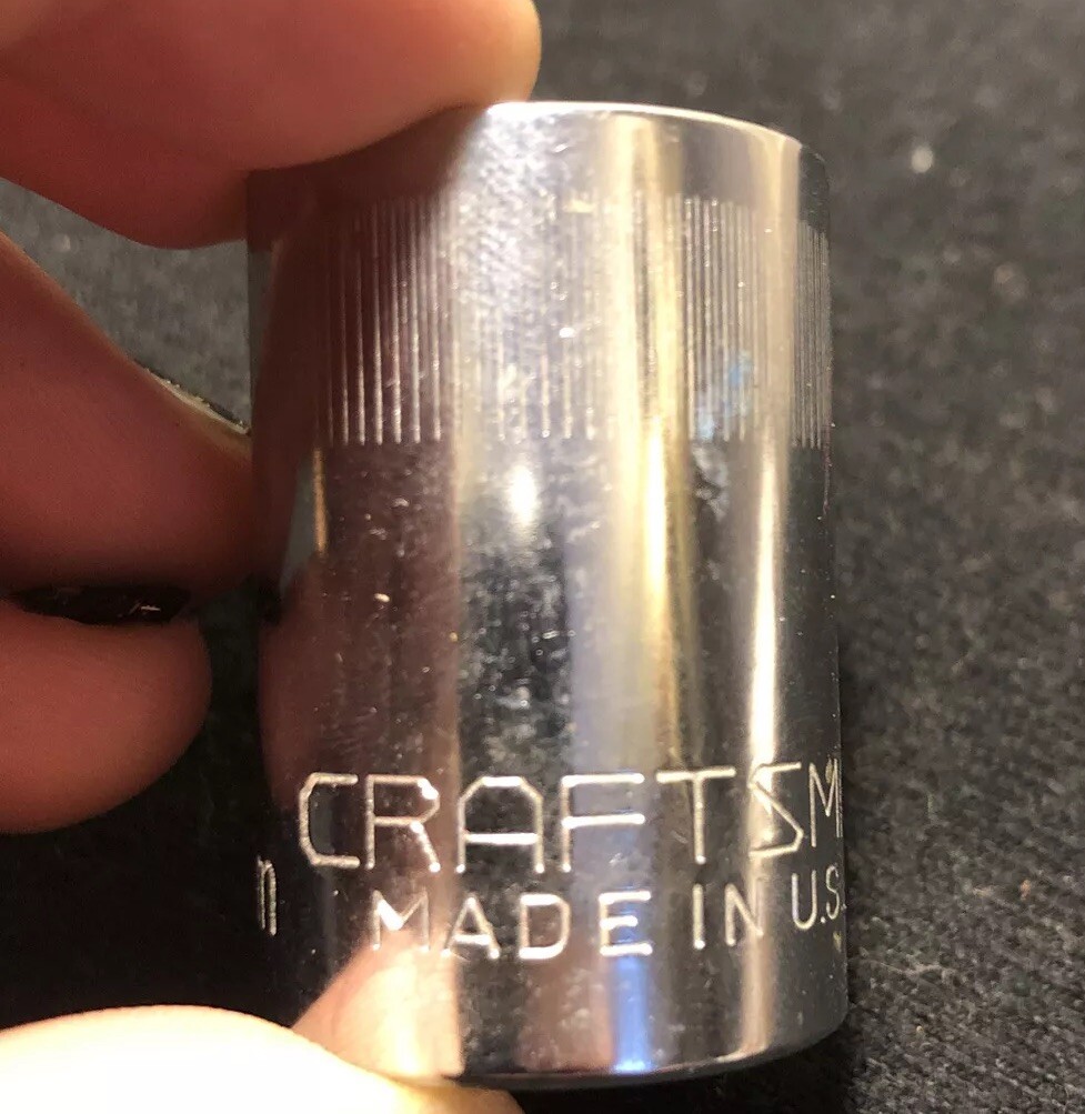 Vintage Craftsman 19mm Socket 1/2” Drive 44238 NOS! USA 🇺🇸 Top Knurl