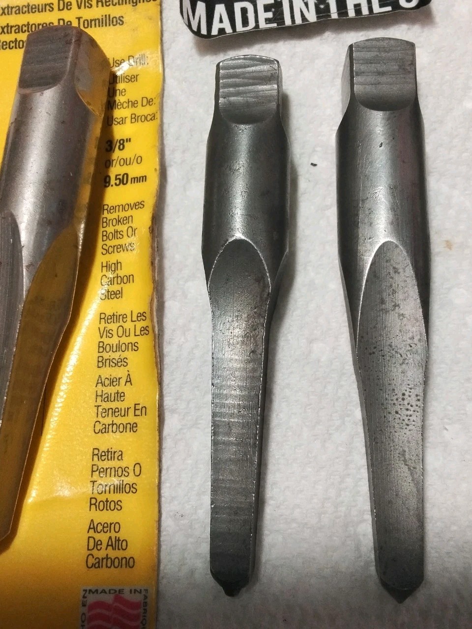 7Pc HANSON-IRWIN-HANSON ASSORTED STRAIGHT SCREW EXTRACTOR SET #4-#5 USA-MADE
