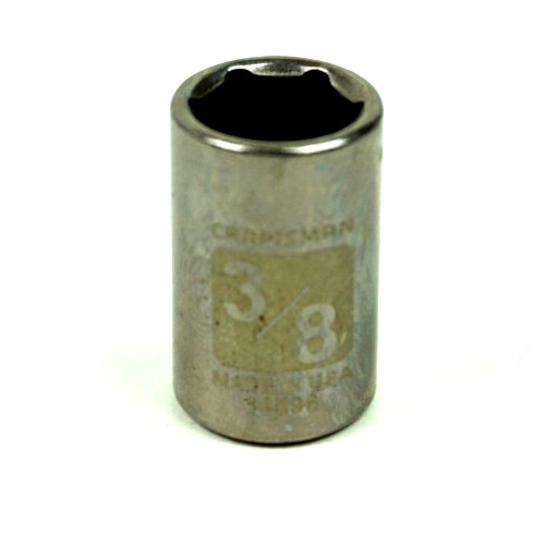 Craftsman 3/8″ 6 Point Shallow Chrome Easy Read Socket 1/4″ Drive 34596 USA
