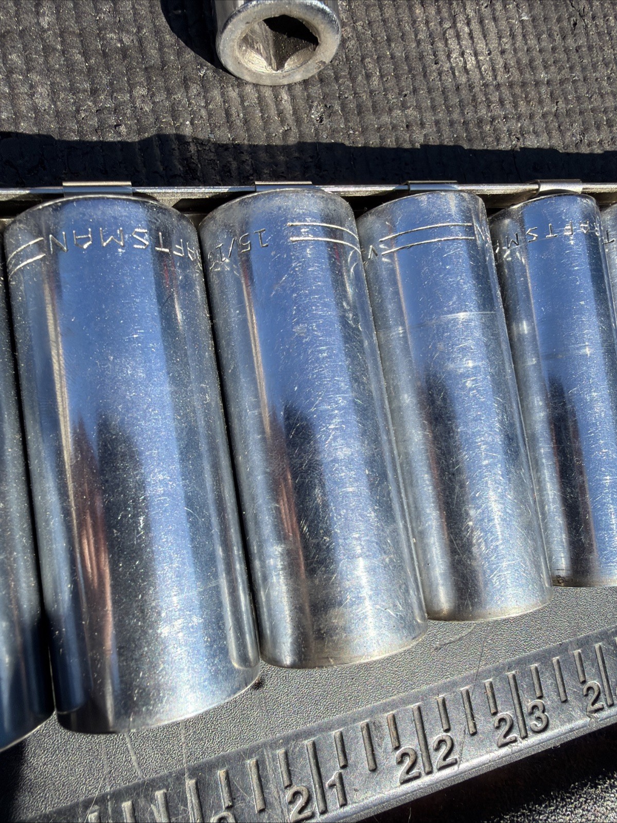 Sears Craftsman USA Deep Shallow SAE Huge Sizes Sockets 1/2” Drive 12pt 20pcs