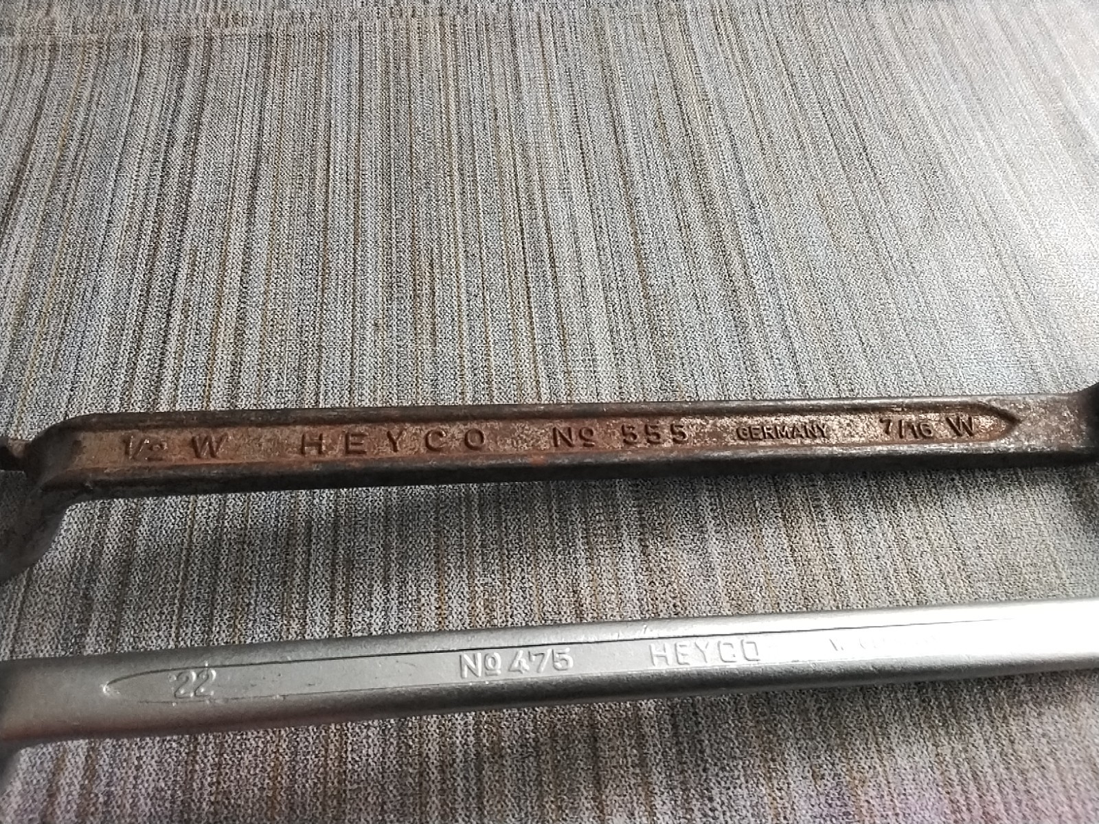 Heyco Ring Spanners No 475 And No 555 Sizes In Description