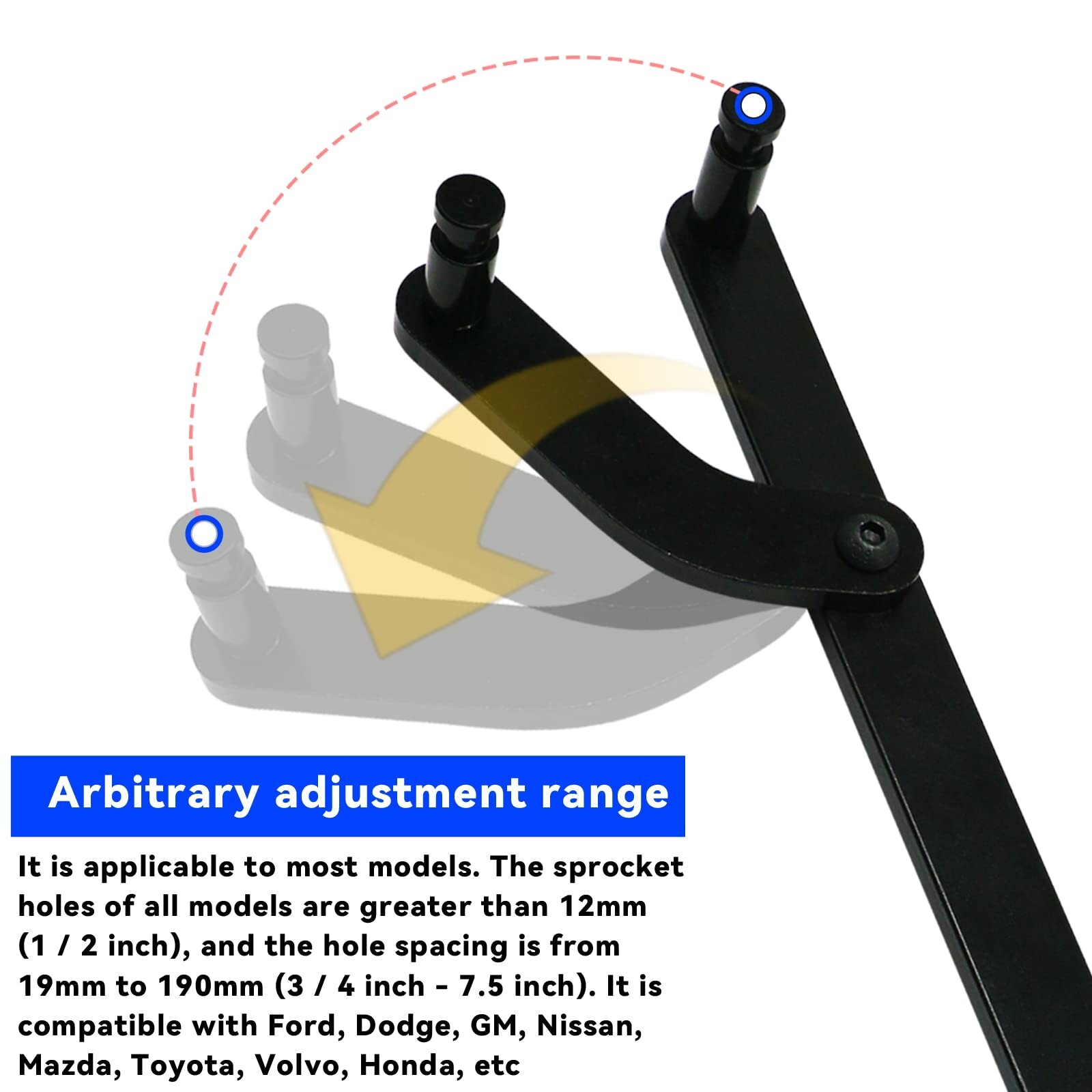 Universal Camshaft Injection Pump Cam Pulley Holder Sprocket Holding Tool Wrench